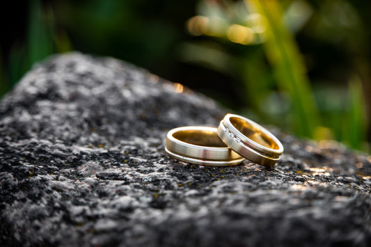 Zircon Wedding Rings