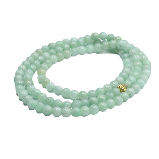 Natural Myanmar Jade Beads Necklace, Jade Jewelry
