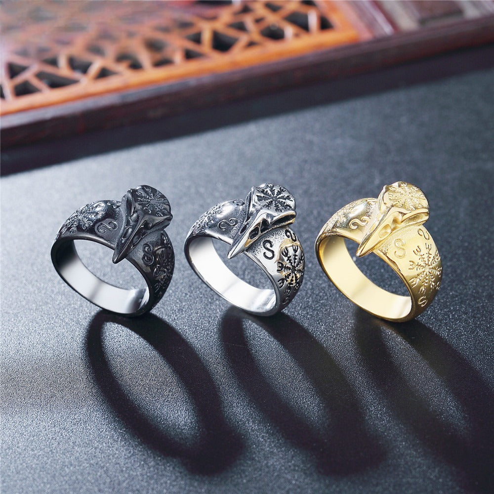 Planderful Viking Eagle Titanium Steel Ring For Men And Women Personalized Unisex Protection Statement