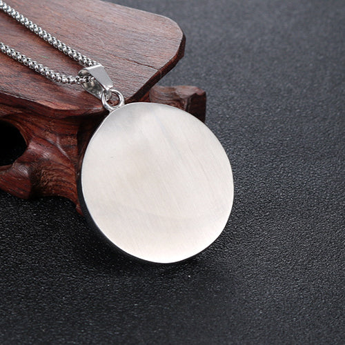 Titanium Steel Viking Compass Pendant for Men - Wholesale European and American Jewelry