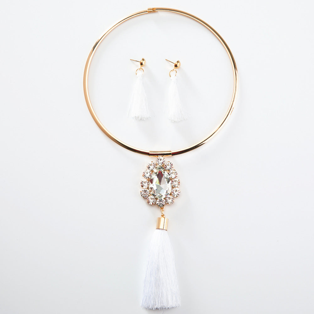 Exotic Savanna Rhythms Necklace and Earring Set