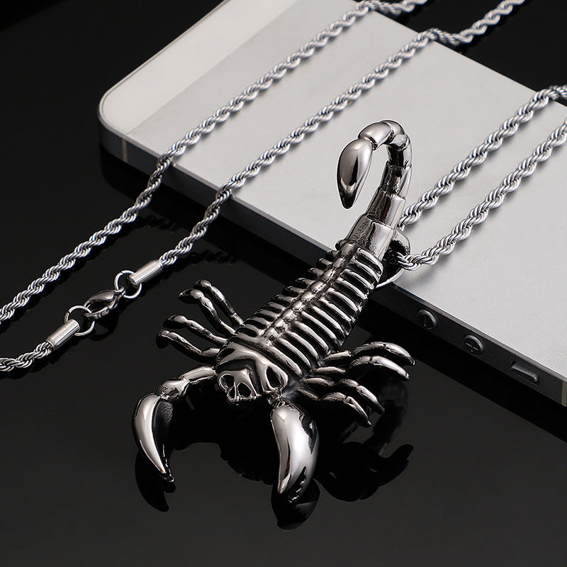 Scorpion Pendant Necklace for Men - Hip-Hop Style Jewelry