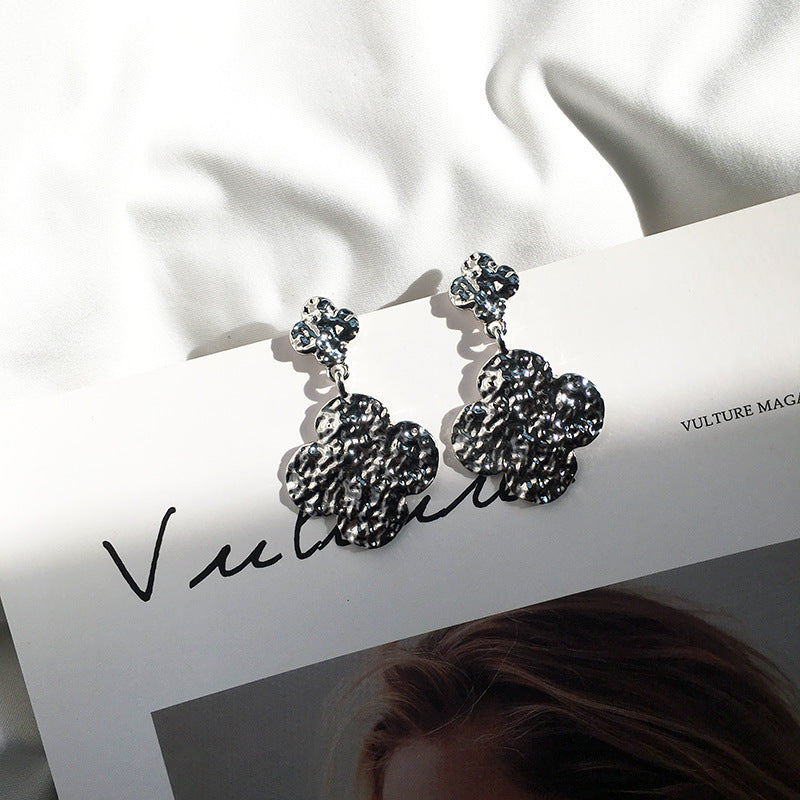 Exaggerated Fashion Cross-Border Clover Earrings with Geometric Design