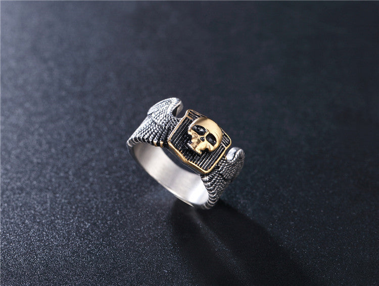 Titanium Steel Skull Ring