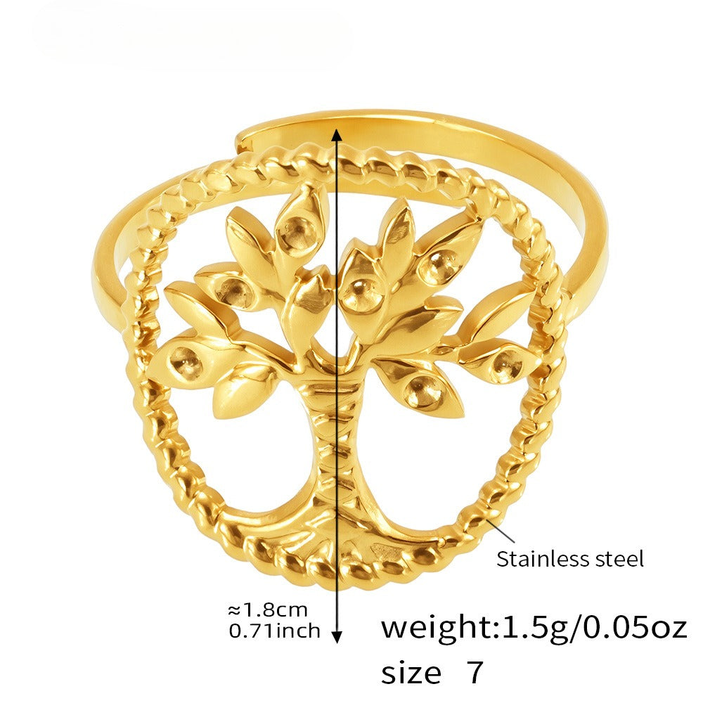 Planderful Geometric Stylish Ring 18K Gold Plated For Women