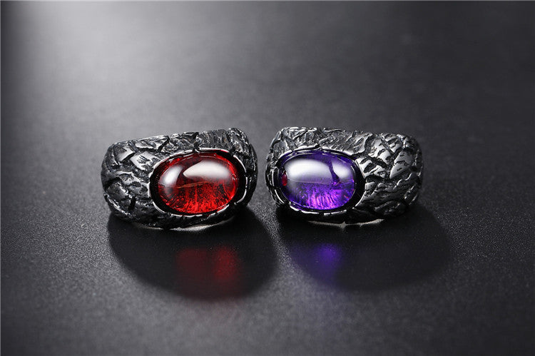 Planderful Unisex Titanium Steel Ring Bold Protection