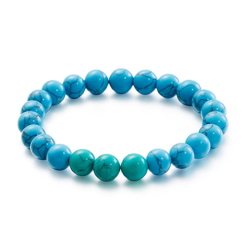 Men's Stylish Turquoise Beaded Bracelet - Direct from Factory