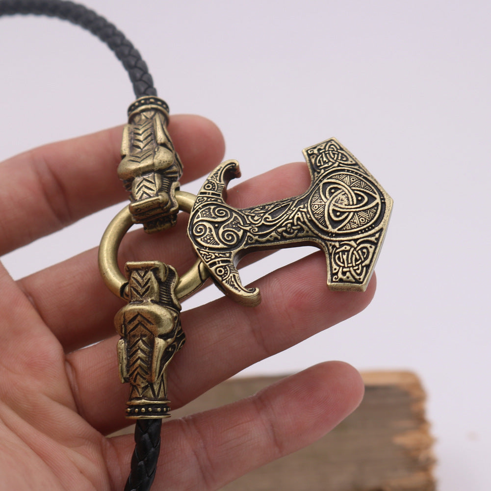 Viking Pirate Crow Pendant Necklace for Men - Norse Legacy Collection