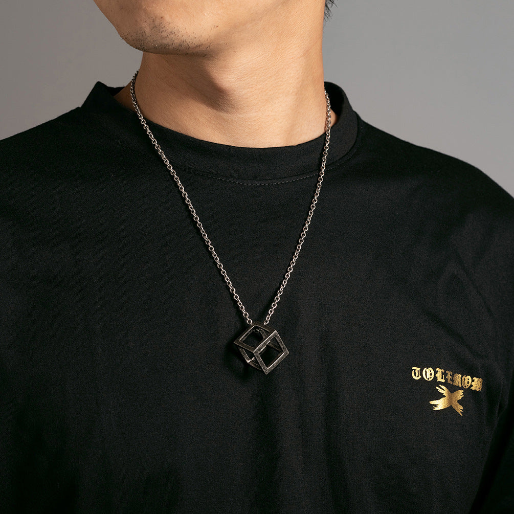 Japanese and Korean Trendy Goods Titanium Steel Pendant Necklace