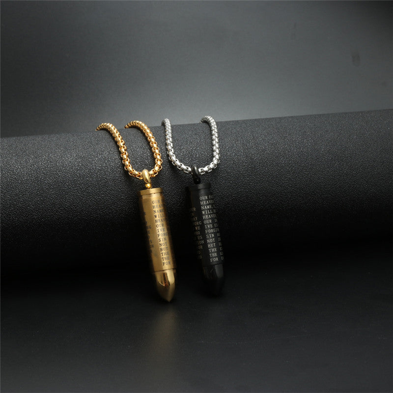 European And American Jewelry Titanium Steel Pendant Necklace