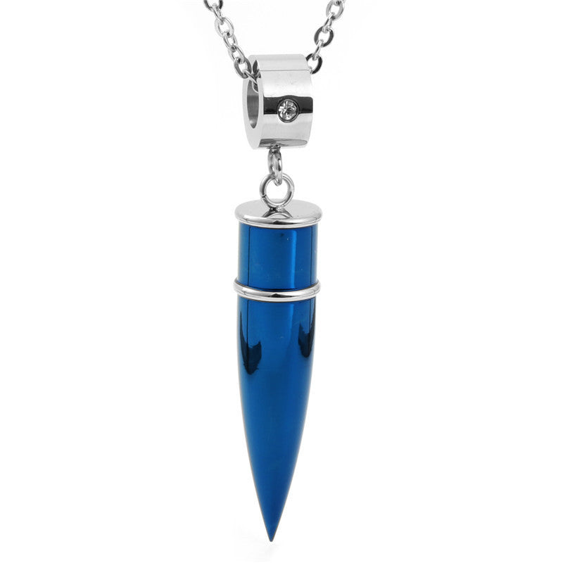 European And American Jewelry Stainless Steel Bullet Pendant