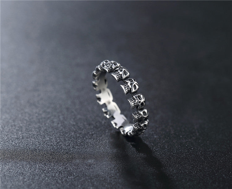 Little Devil Skull Titanium Steel Ring