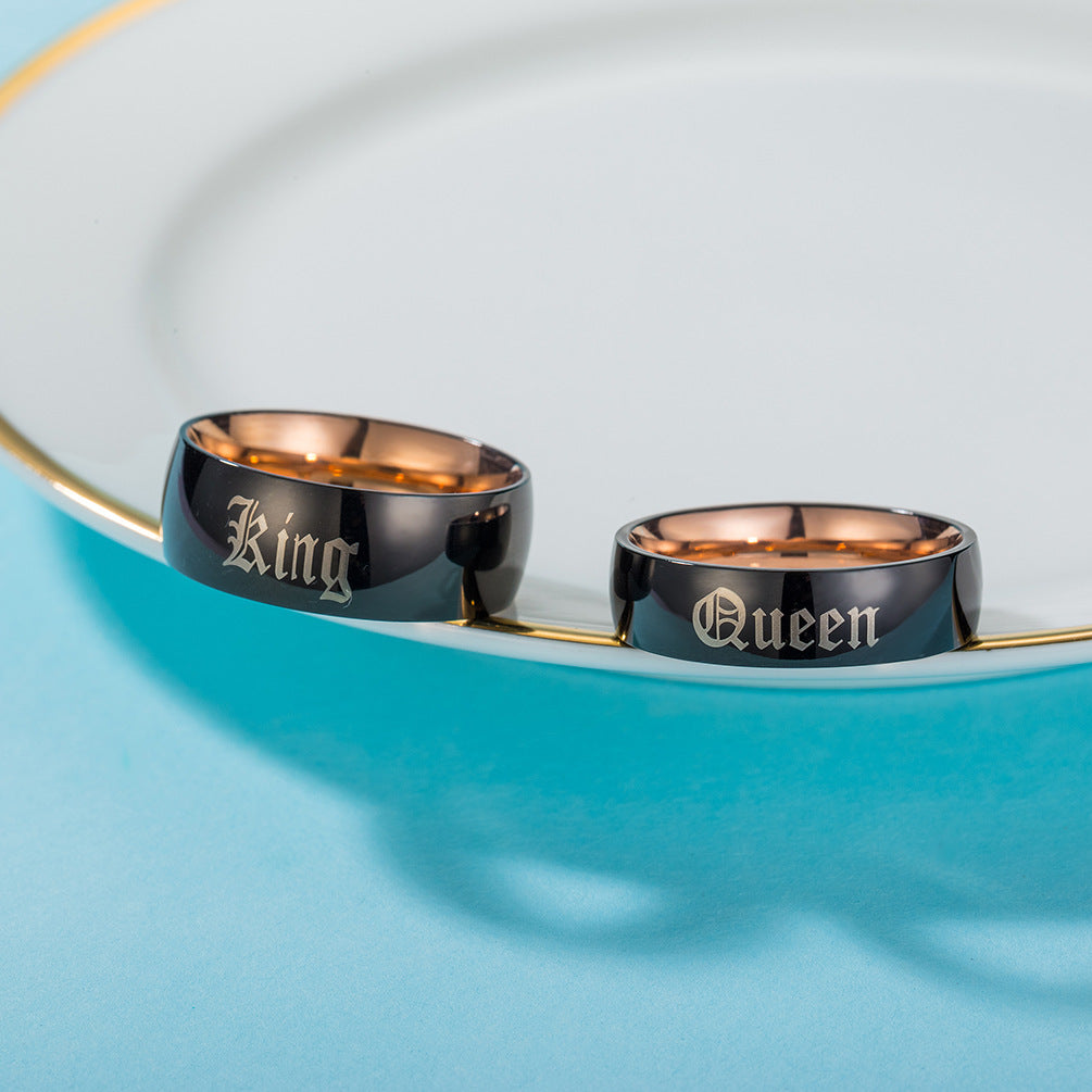 King Queen Couple Ring – Wedding Engagement