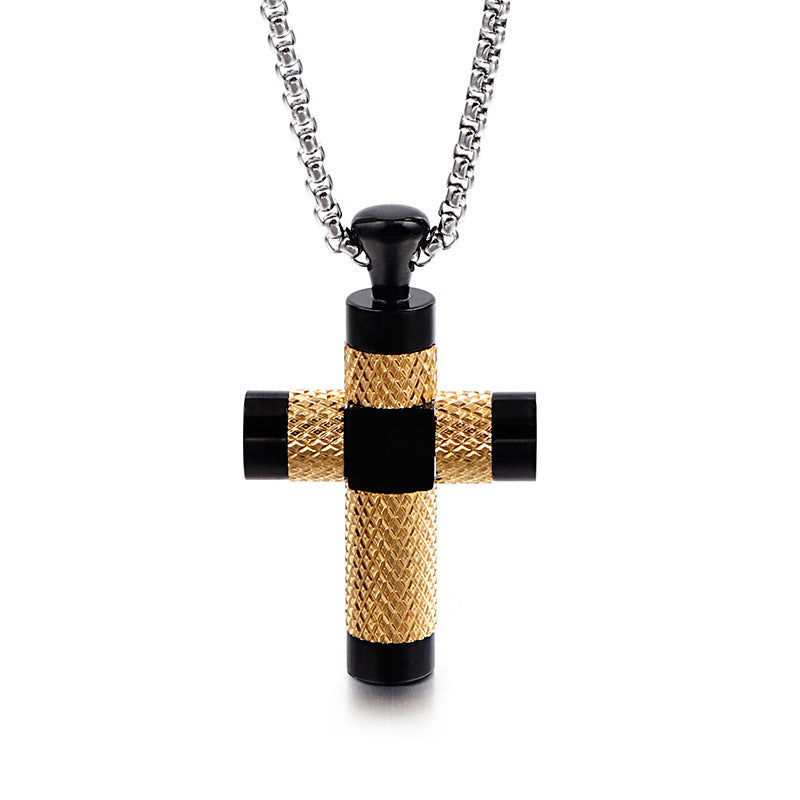 Stylish Titanium Steel Cross Pendant for Men by Planderful Collection