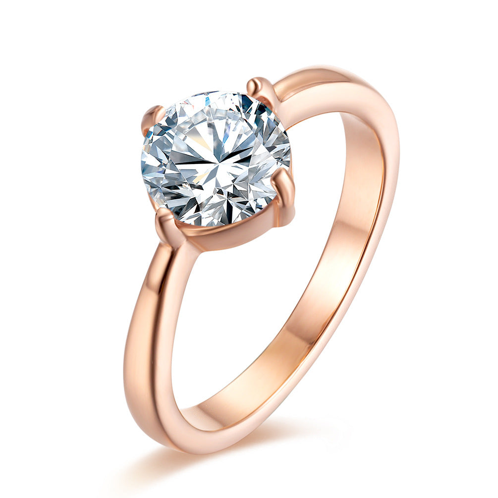Zircon Ring – Elegant Engagement Ring