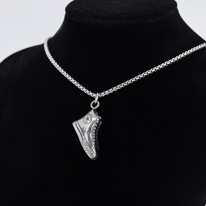 Steel Necklace - Statement Streetwear Accessory For Urban Men And Women In Modern Urban Style By Planderful