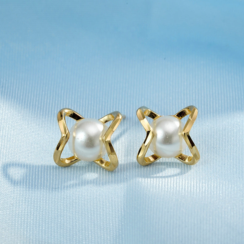 Freshwater Pearl Stud Earrings S925 Sterling Silver Wholesale