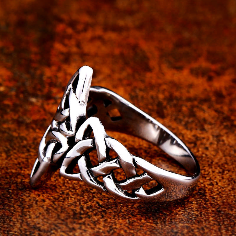 Personalized Celtic Knot Viking Stainless Steel Rings for Men and Women – Wholesale European and American Jewelry