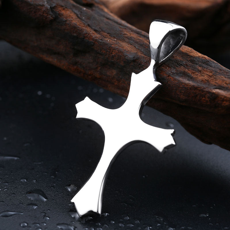 Retro Viking Celtic Knot Stainless Steel Pendant with Stone Inlay for Men