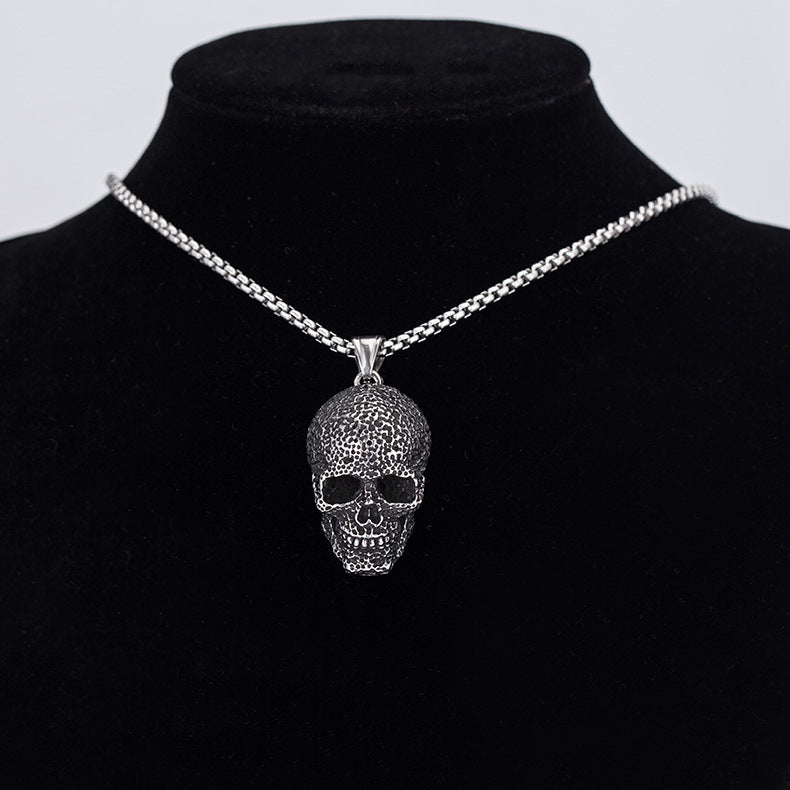 Punk Skull Stainless Steel Men's Pendant Necklace