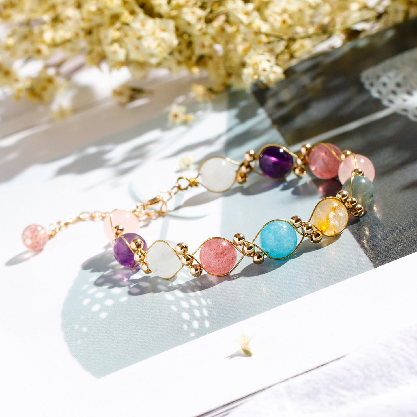 Radiant Crystal Mix Bracelet - Planderful Fortune's Favor Collection