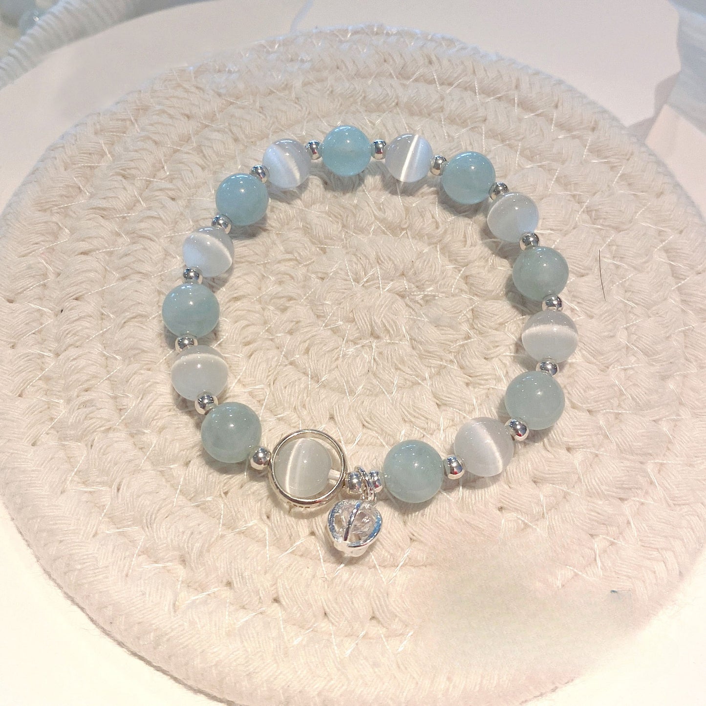 Navy Opal Crystal Sterling Silver Bracelet - Fortune's Favor Collection