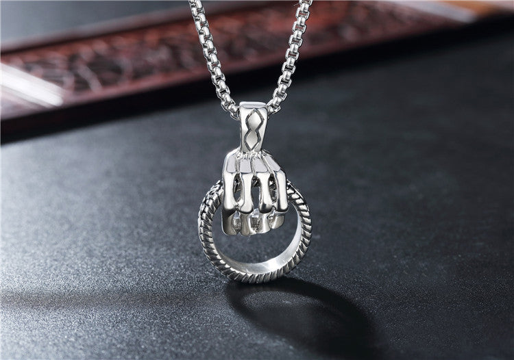 Demon Claw Titanium Steel Pendant Necklace