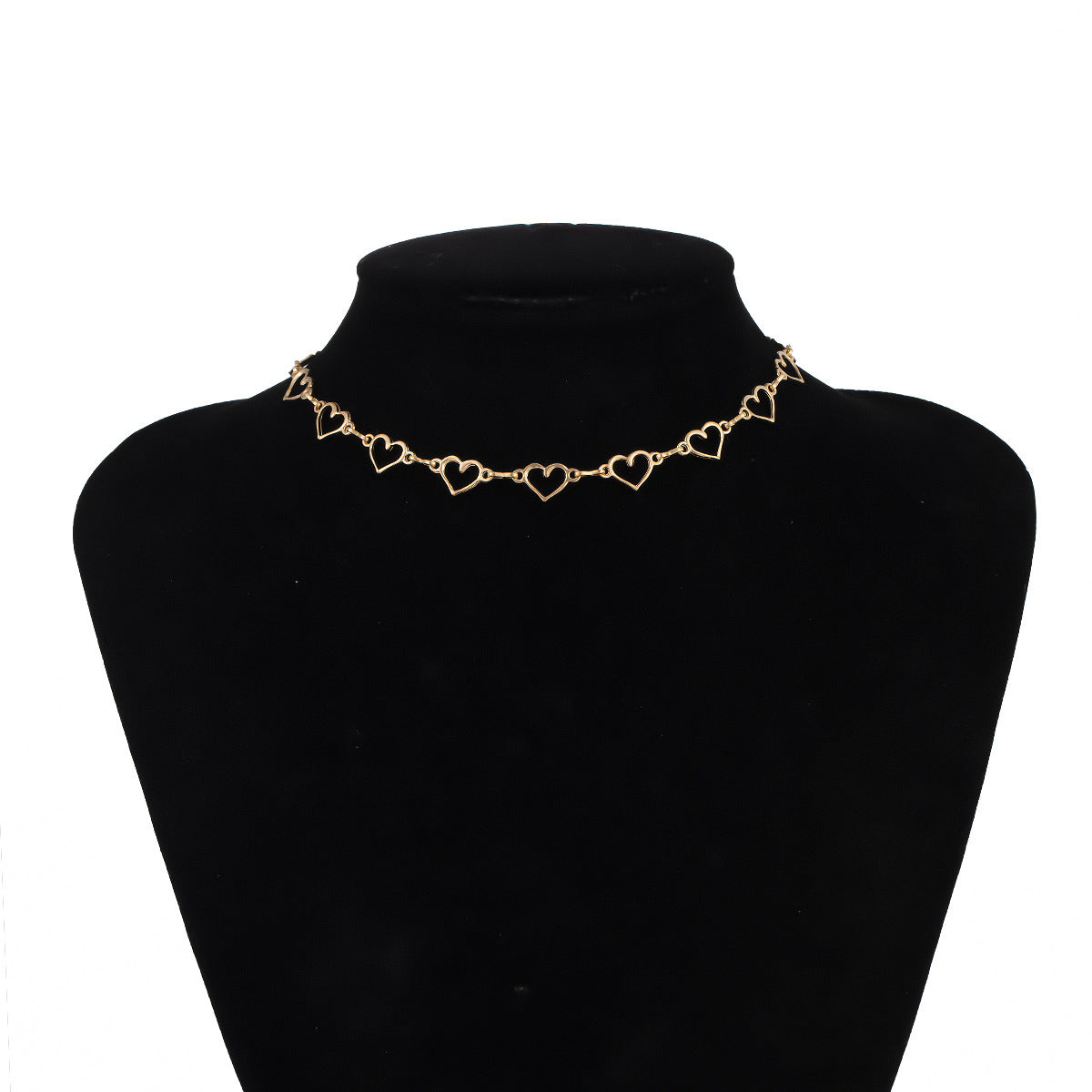 Stylish Heart-shaped Chain Necklace for Women from Vienna Verve Collection