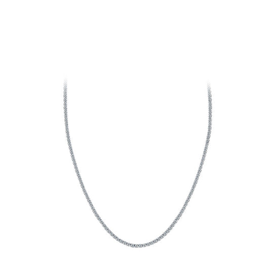 Super Sparkling Zircon Sterling Silver Necklace for Women