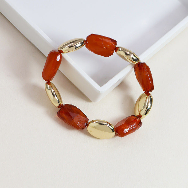 Stylish Elastic Bracelet with Personalized Inscription Design