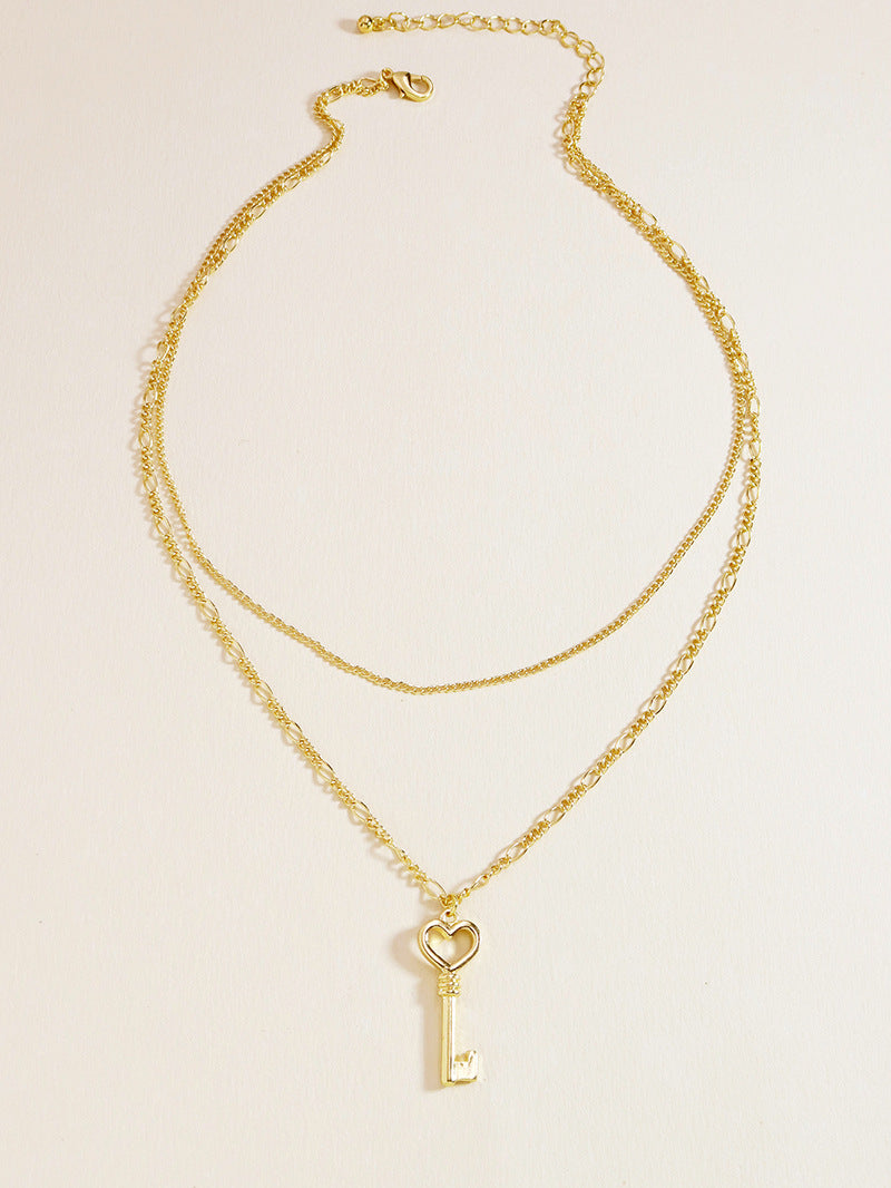 Vacation Vibes Double Layer Key Necklace
