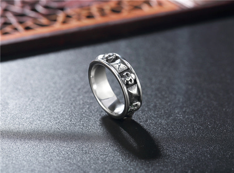 Titanium Steel Skull Ring