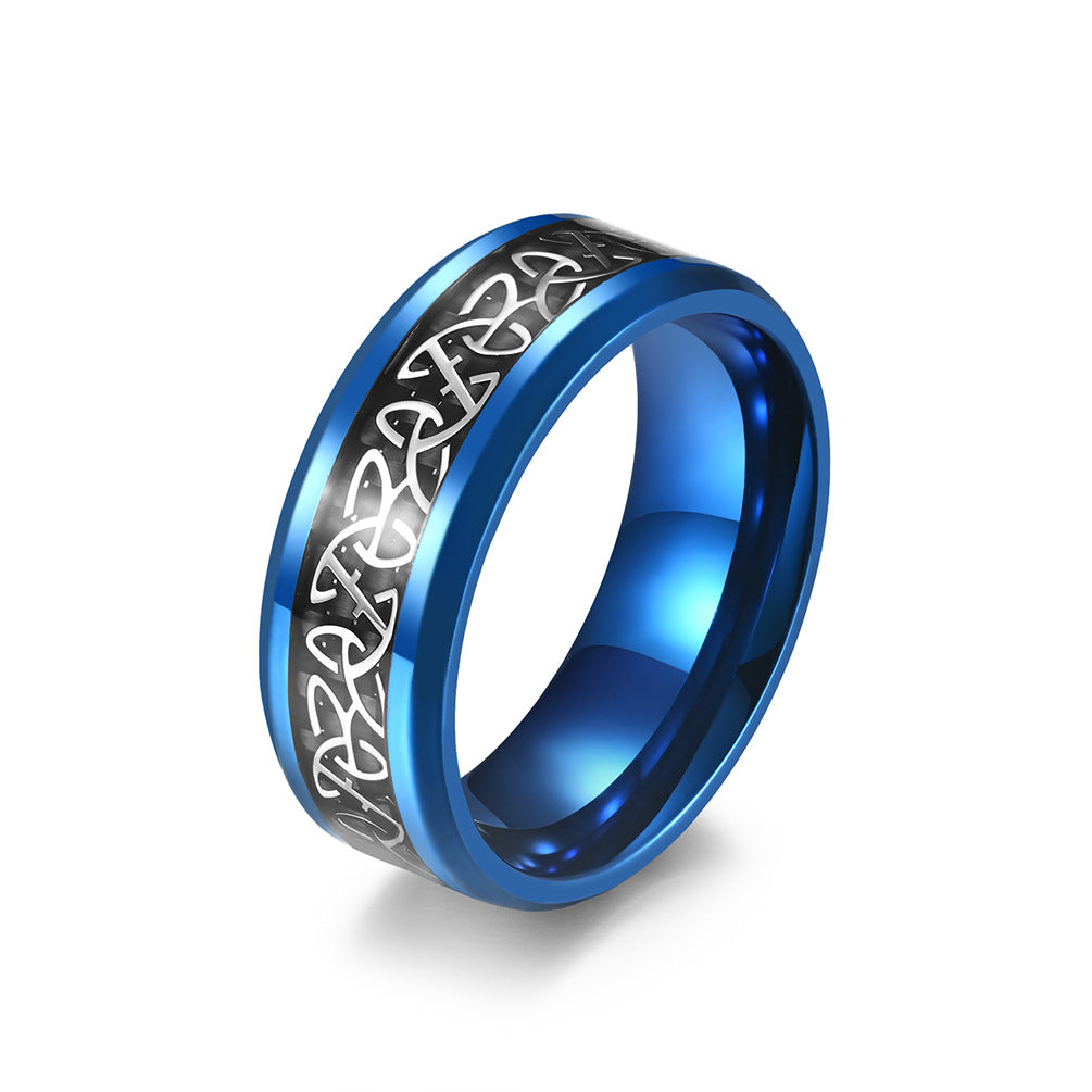 Irish Celtic Heart Knot Stainless Steel Ring – Unisex Couples Propose Titanium