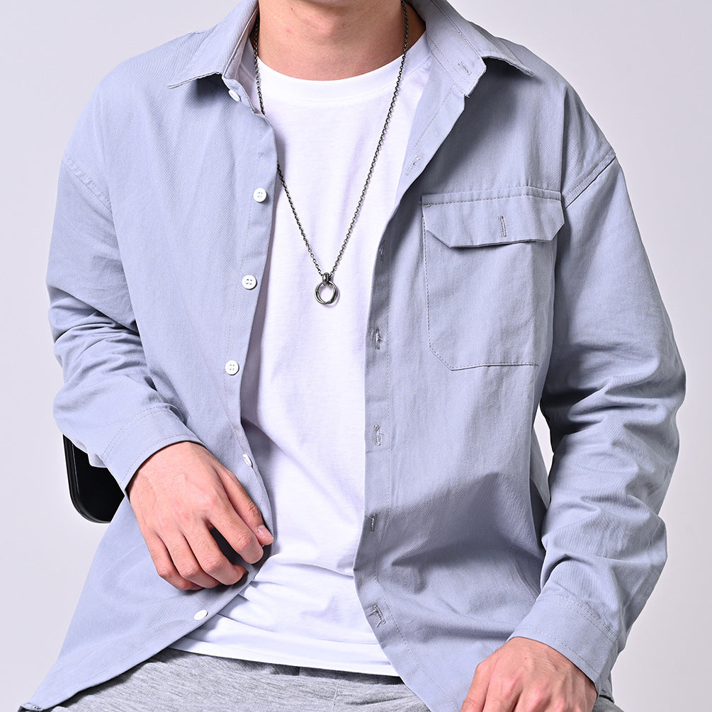 Stainless Steel Double Ring Couple Necklace for Valentine's Day