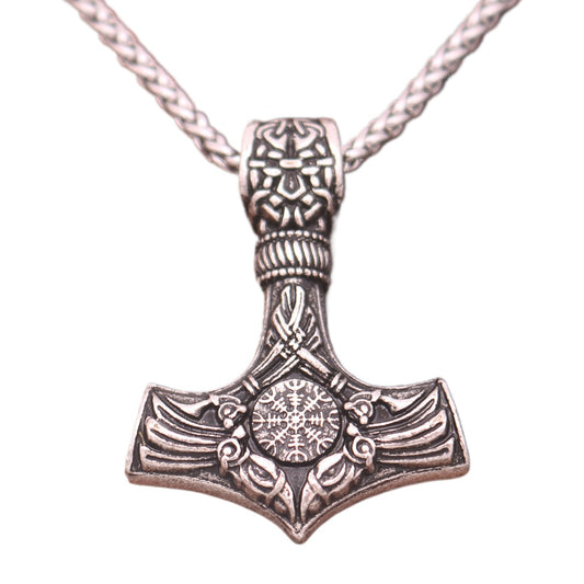 Viking Legacy Starry Sky Compass Necklace for Men