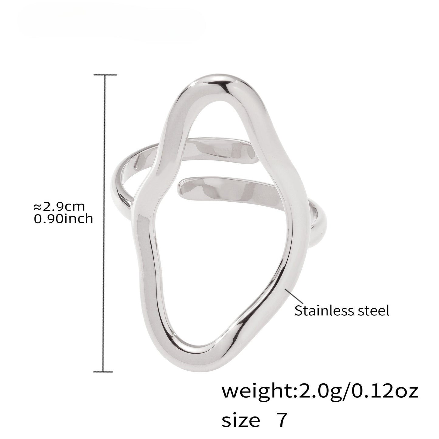 Planderful Geometric Open Ring For Fashion Lovers Bold