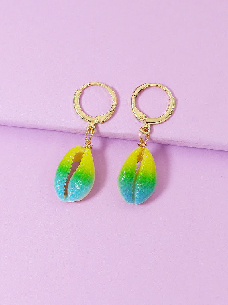 Vibrant Shell Earrings Set with Wholesale Amazon Earrings