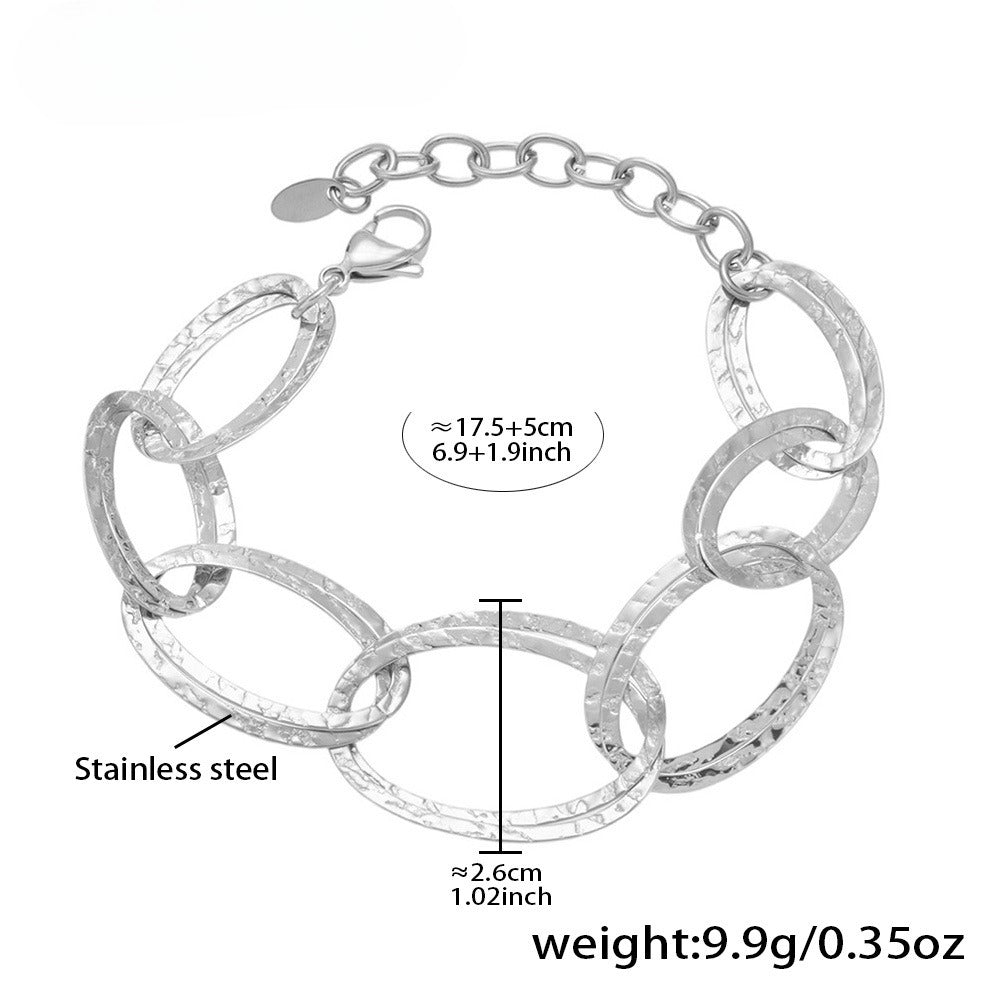 Planderful Hammer Bracelet Double Layer 18K Gold Plated Her