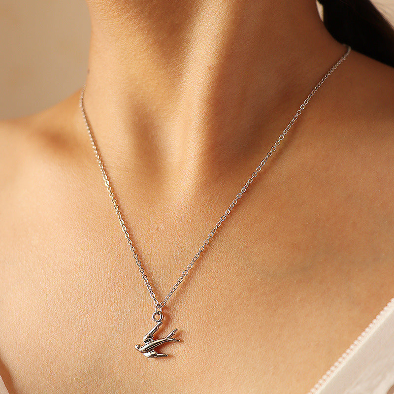 Swallow Pendant Necklace - Trendy Cross-Border Fashion Accessory