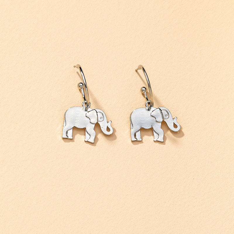 Metallic Elephant Earrings from Vienna Verve Collection