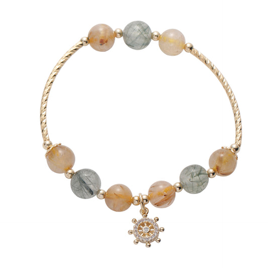 Golden Hair Crystal Bracelet - Elegance and Minimalism Combined