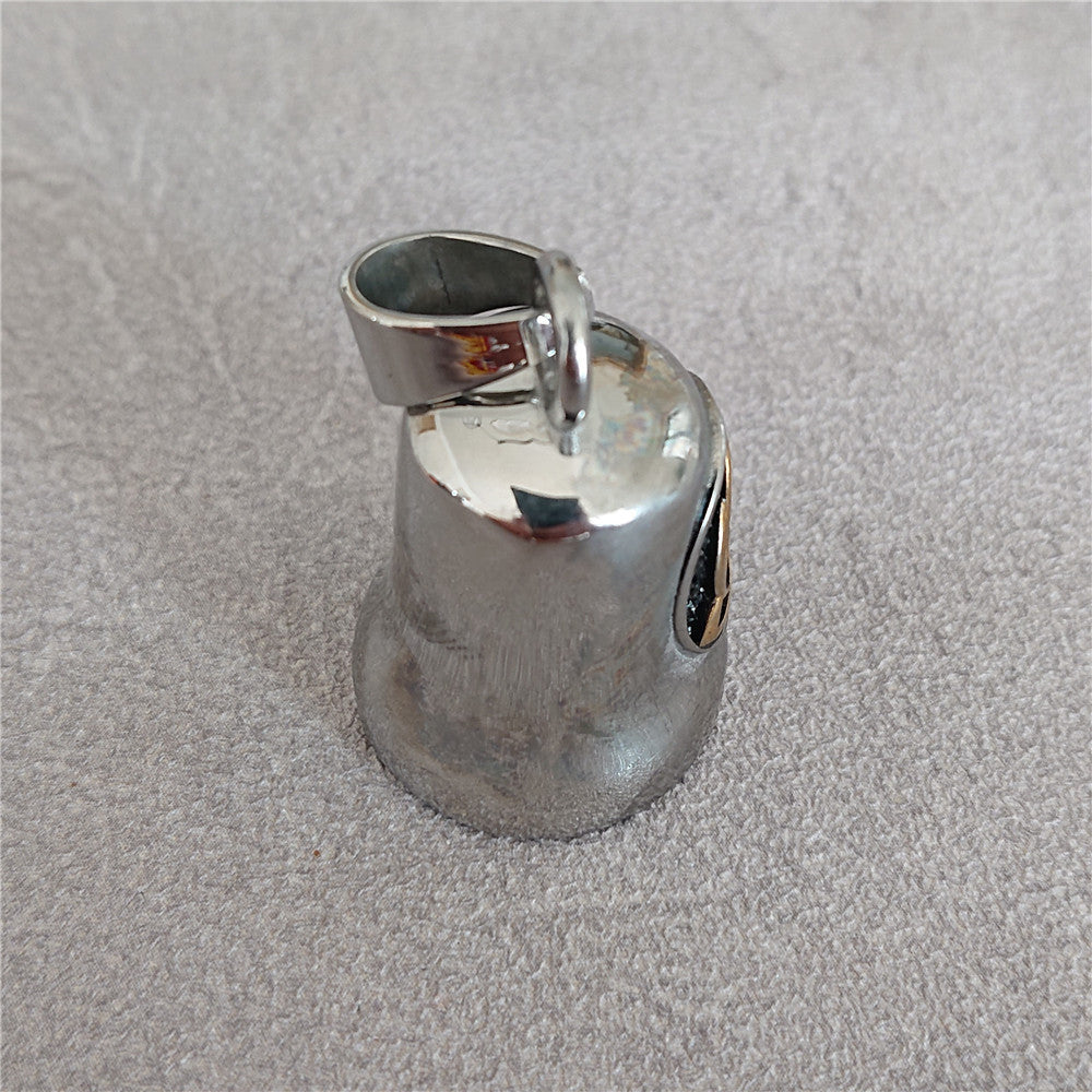 Planderful Viking Three-Ring Pendant Titanium Steel Bell, Unisex Hip Hop Style, Bold Protection Statement