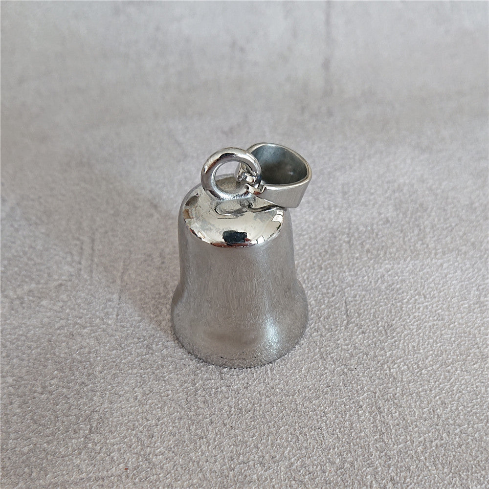 Planderful Stainless Steel Viking Triangular Bell Pendant For Men And Women Necklace With Protection Charm