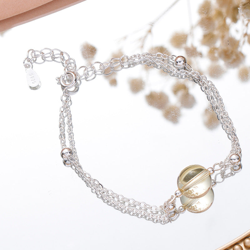 Fortune's Favor Sterling Silver Crystal and Topaz Bracelet