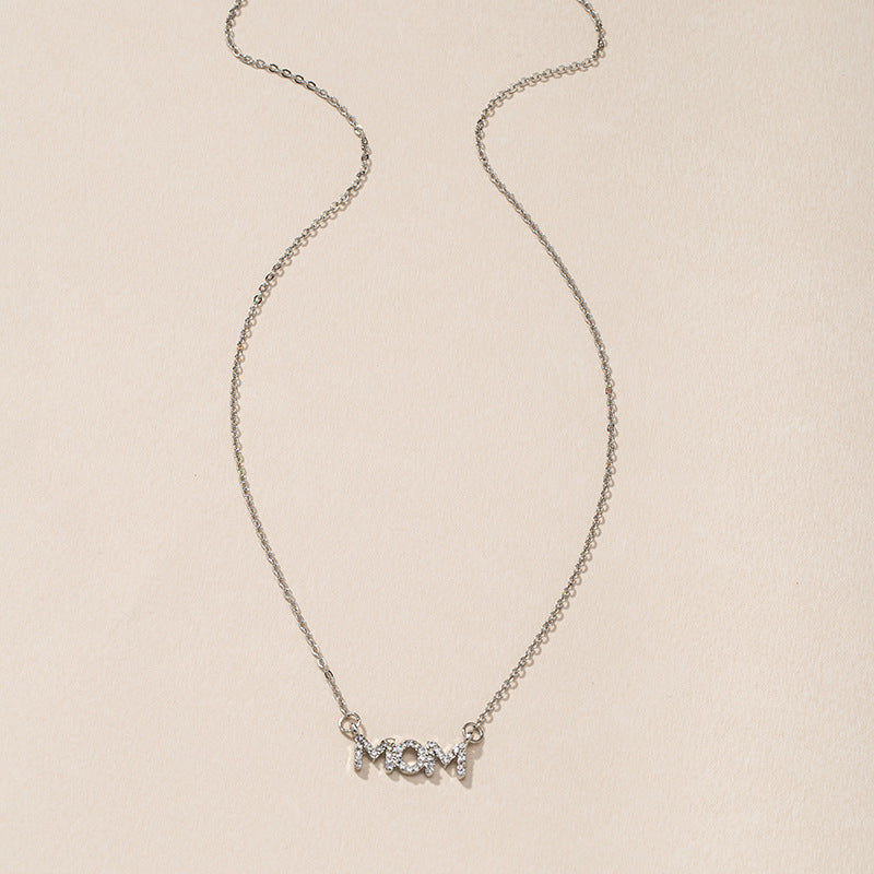 Trendy New MOM Necklace for Mother's Day Jewelry in Europe and America