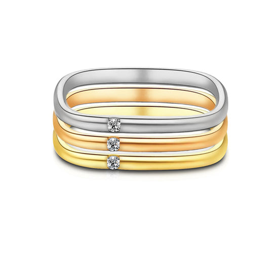 Square Steel Genie Ring - Titanium Steel Jewelry Gift