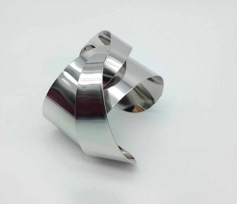 Exotic Alloy Statement Bangle - Vienna Verve Collection