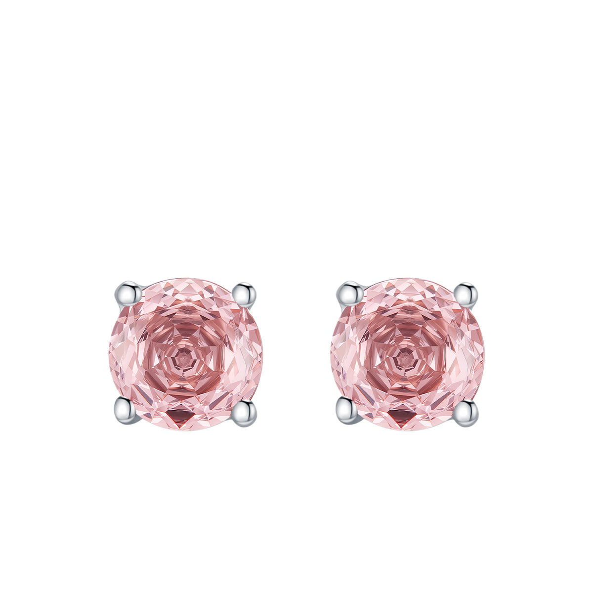 925 Sterling Silver Rose-Cut Stud Earrings