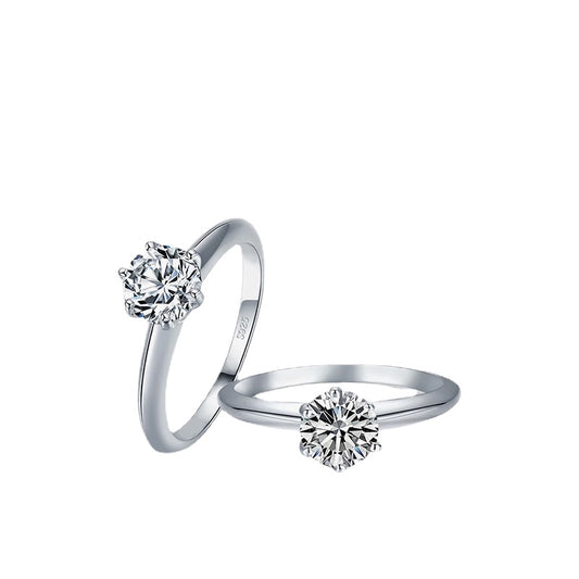 Elegant Sterling Silver Zircon Ring for Everyday Wear