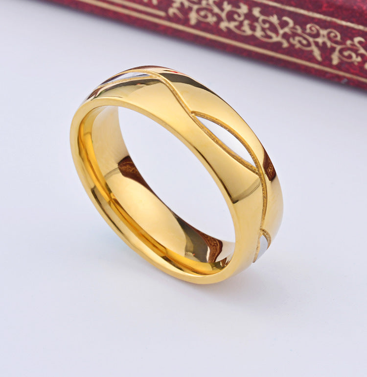 Stainless Steel Black Couple Ring – – Micro
